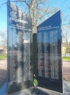 Lotan päivän kukat Pro Patria muistomerkille.